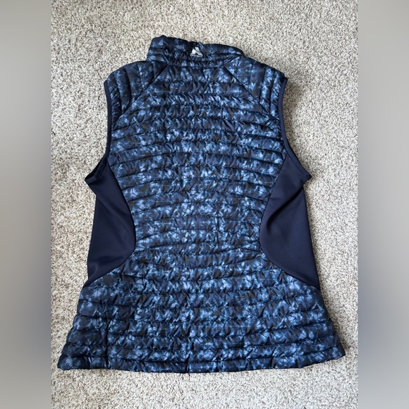 EDDIE BAUER FIRST ASCENT STORMDOWN 800 PRINT ZIP UP PUFFER QUILTED VEST LARGE - Picture 2 of 8